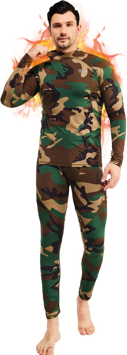 Thermounterwäsche Set Herren Slim Fit Winter Freizeit