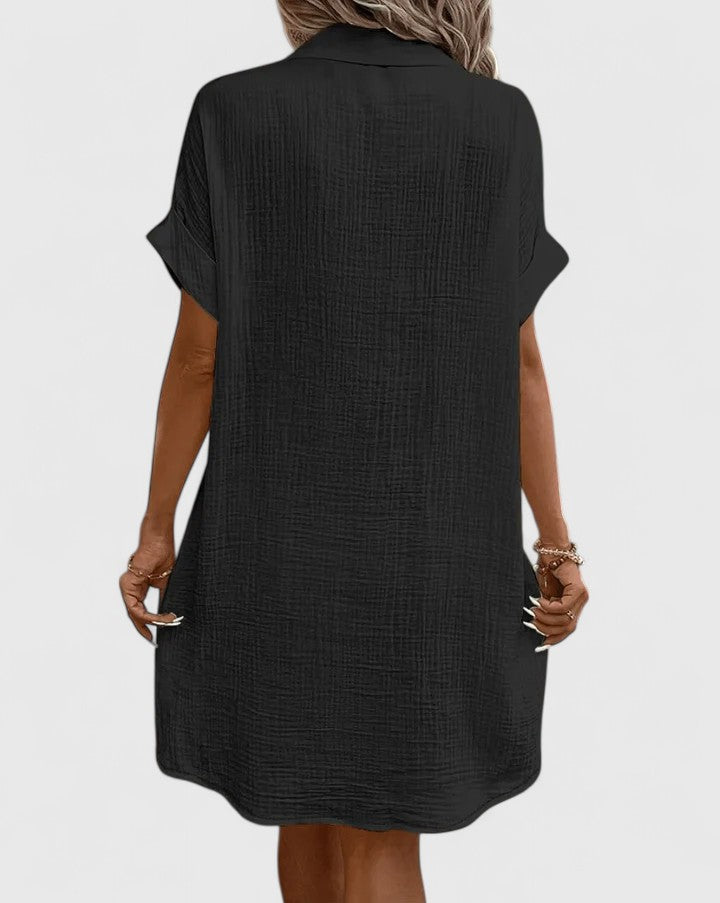 Damen Midi-Kleid Relaxed Fit Freizeit Sommer