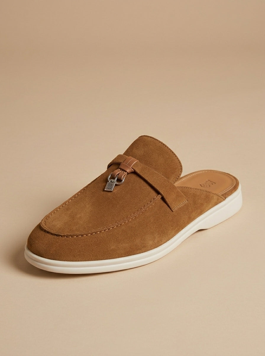 Herren Wildleder Mules Regular Fit Freizeit Sommer