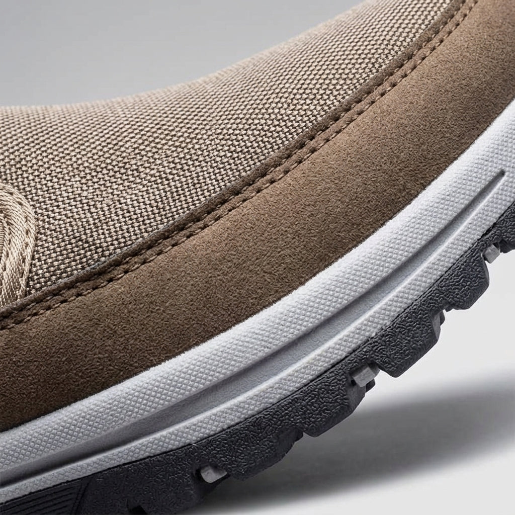 Herren Slip-On Canvas Schuhe mit elastischen Einsätzen Freizeit
