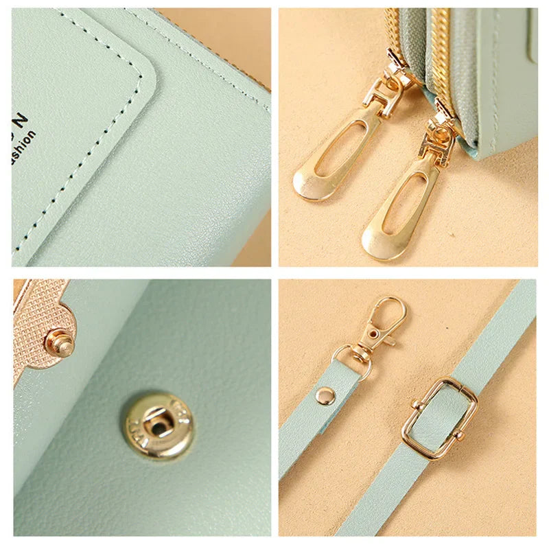 Damen Crossbody Bag Handytasche mit Geldbörse Freizeit