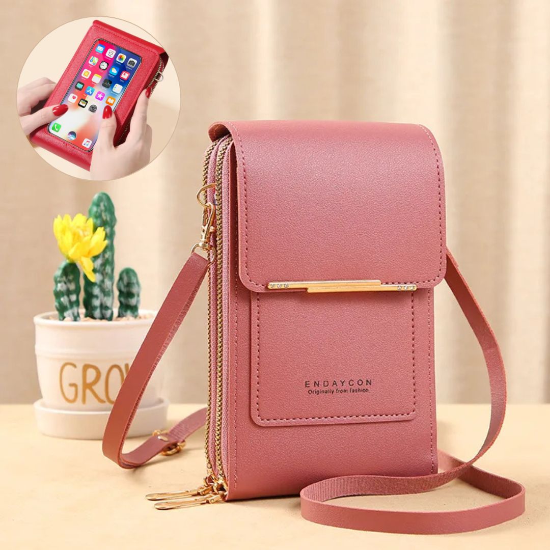 Damen Crossbody Bag Handytasche mit Geldbörse Freizeit