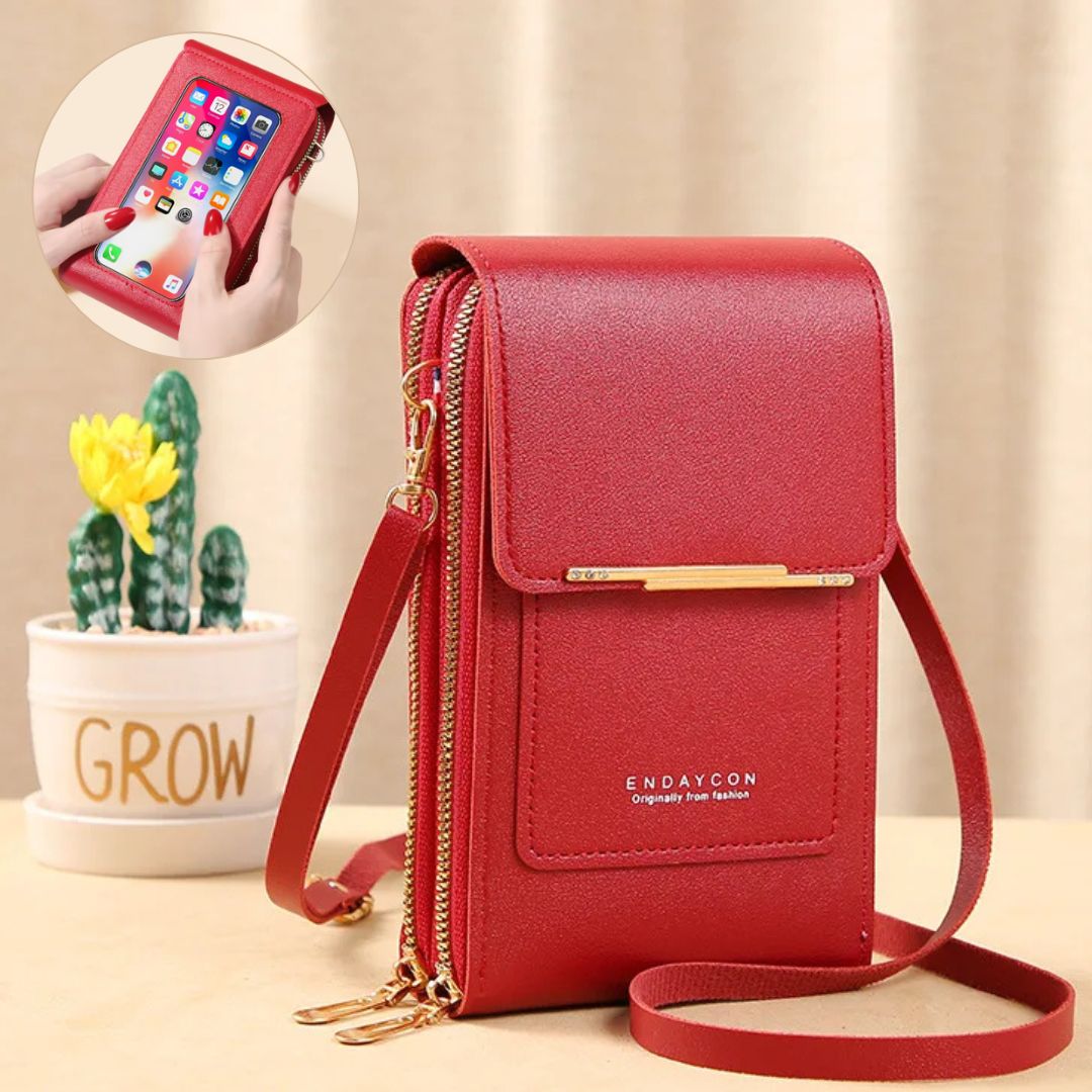 Damen Crossbody Bag Handytasche mit Geldbörse Freizeit