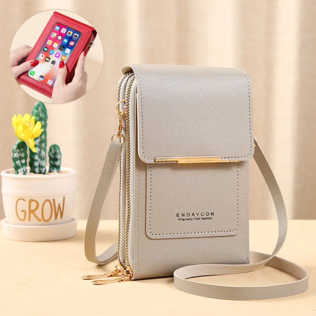 Damen Crossbody Bag Handytasche mit Geldbörse Freizeit