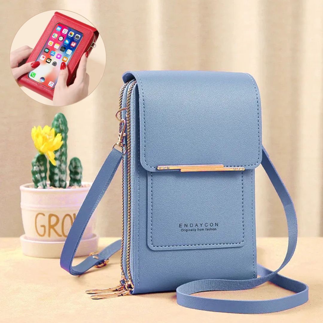 Damen Crossbody Bag Handytasche mit Geldbörse Freizeit