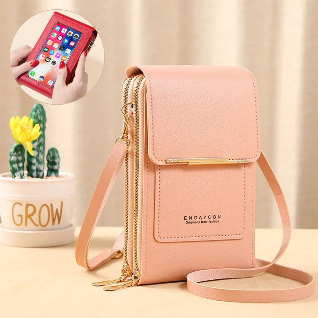 Damen Crossbody Bag Handytasche mit Geldbörse Freizeit