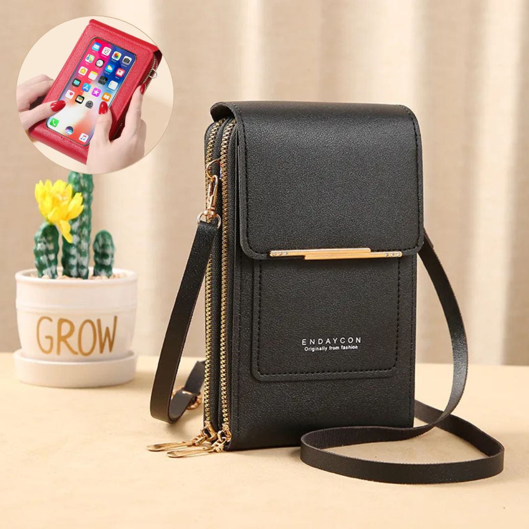 Damen Crossbody Bag Handytasche mit Geldbörse Freizeit