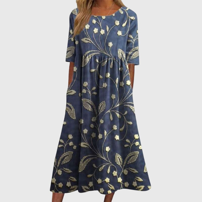 Damen Kleid Fließend Schmeichelhaft Freizeit Elegant