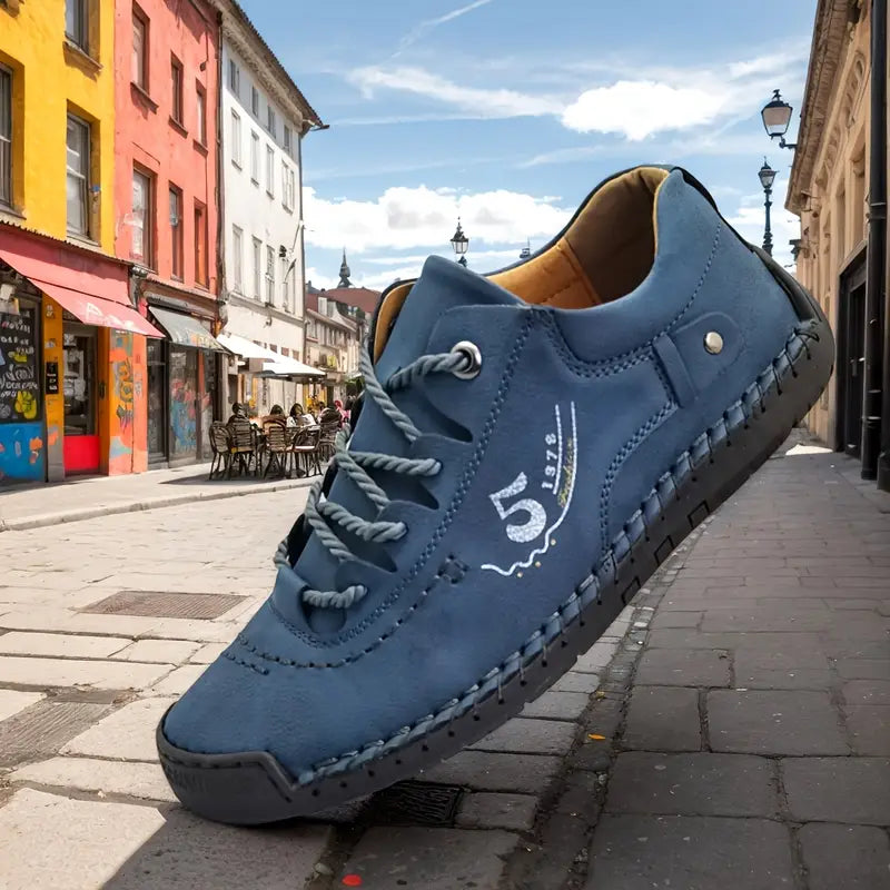 Damen Legere Schuhe Casual mit Handgenähter Sohle