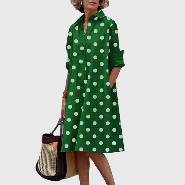 Damen Kleid Relaxed Fit Casual mit praktischen Taschen