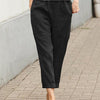 Damen Leinenhose Relaxed Fit Casual Elegant