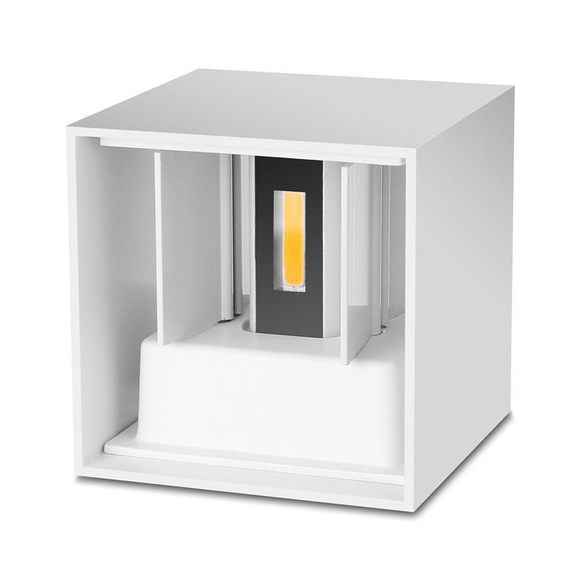 Verstellbare LED-Außenwandlampe Quadrat Modern Garten