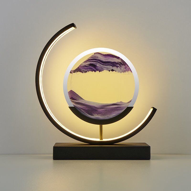 LED Sandbild Tischlampe Modern Deko Wohnzimmer