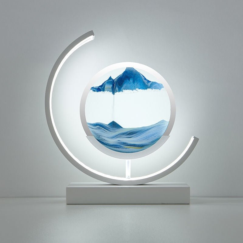 LED Sandbild Tischlampe Modern Deko Wohnzimmer