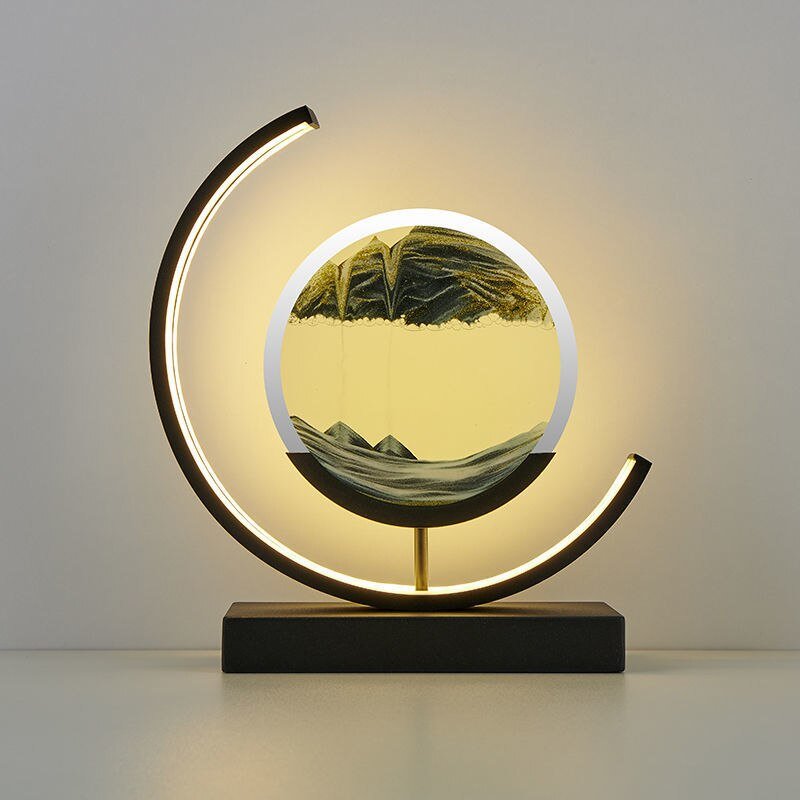 LED Sandbild Tischlampe Modern Deko Wohnzimmer