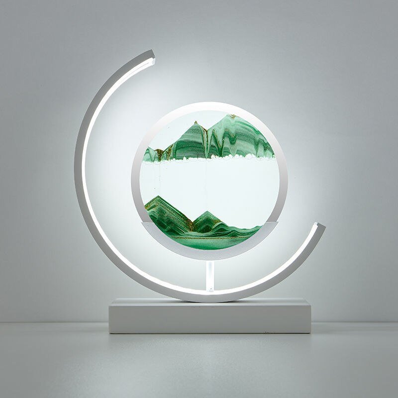 LED Sandbild Tischlampe Modern Deko Wohnzimmer