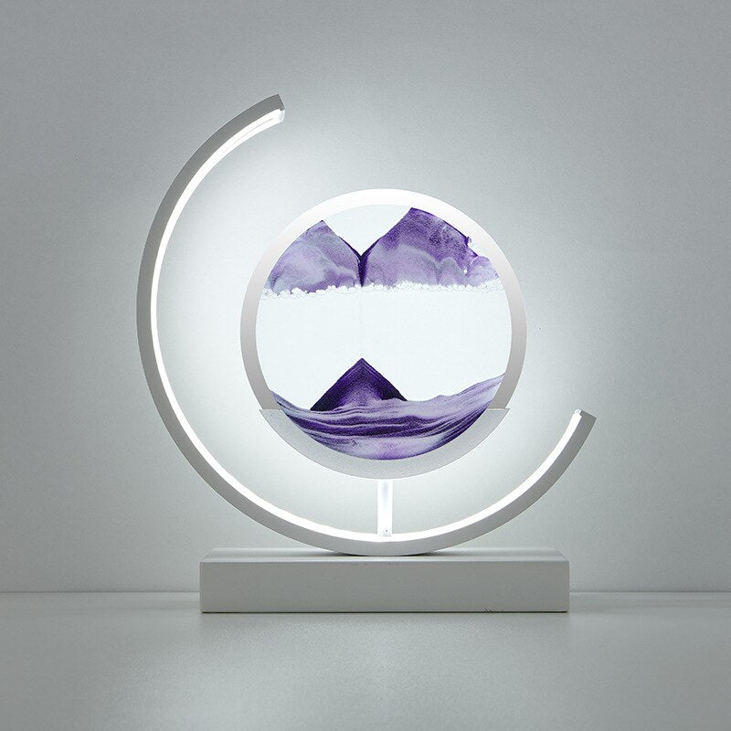 LED Sandbild Tischlampe Modern Deko Wohnzimmer
