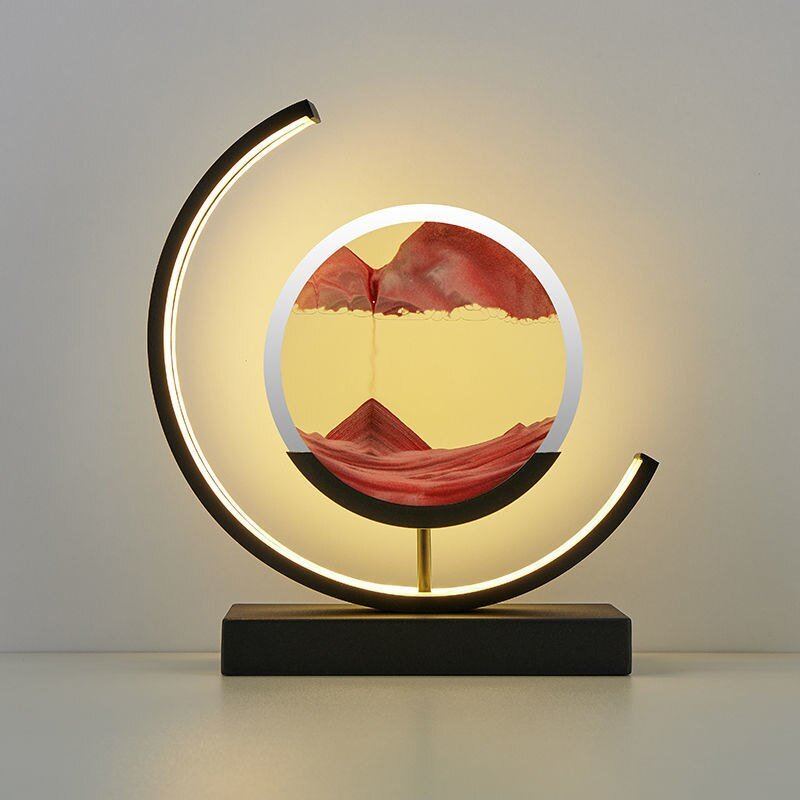 LED Sandbild Tischlampe Modern Deko Wohnzimmer