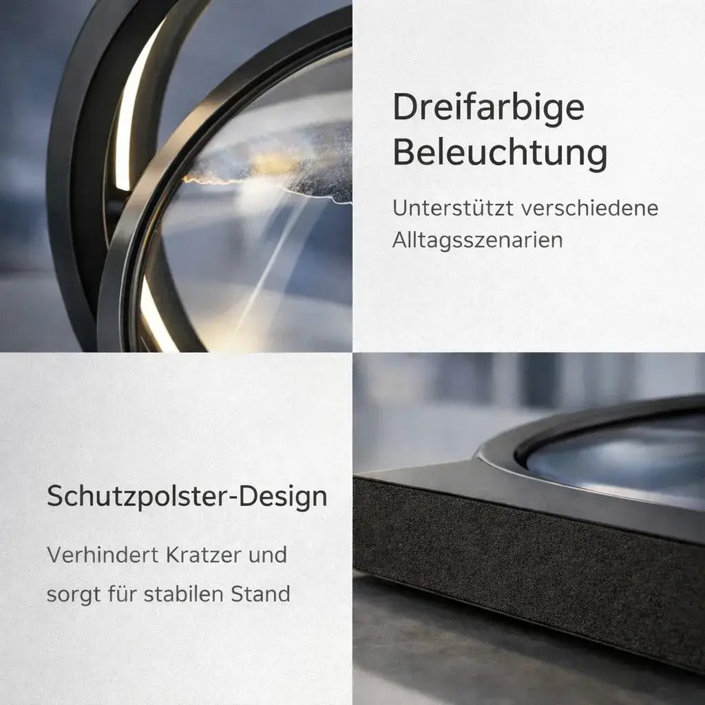 LED Sandbild Tischlampe Modern Deko Wohnzimmer