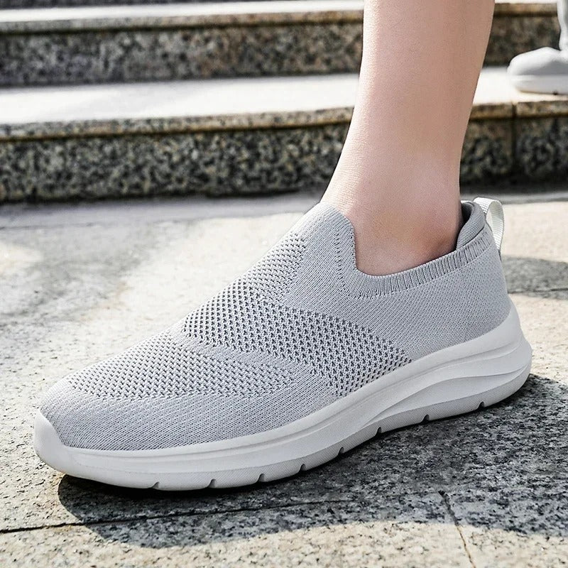 Damen Strick-Slipper Regular Fit Freizeit schnürsenkellos