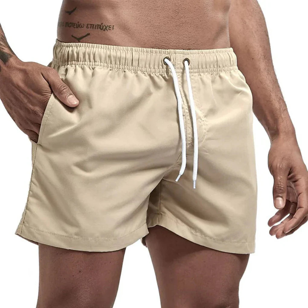Schnelltrocknende Badeshorts Herren Regular Fit Freizeit