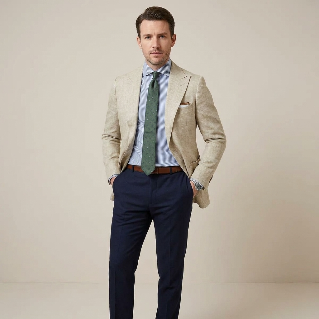 Maßgeschneiderter Herrenblazer Slim Fit Business Elegant