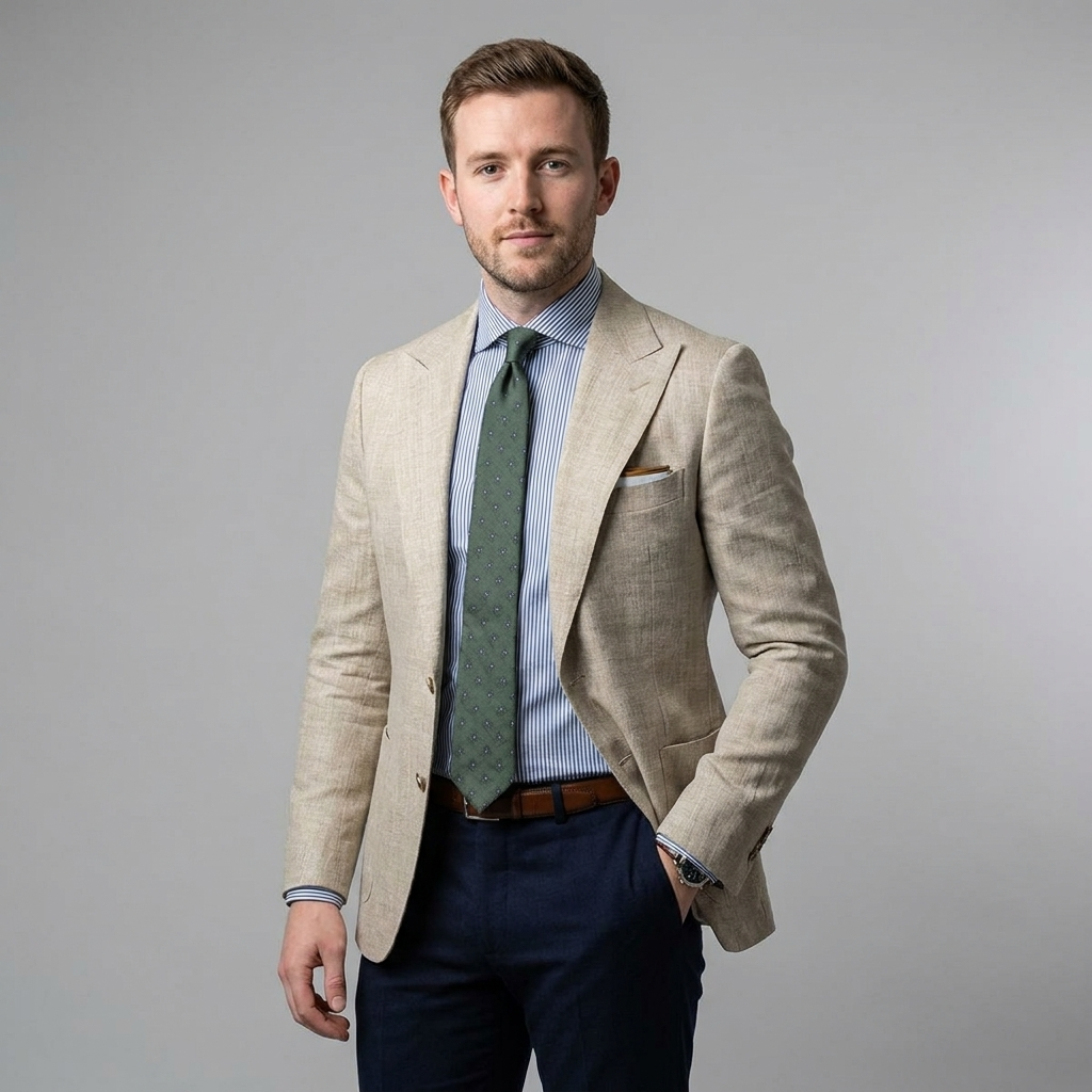 Maßgeschneiderter Herrenblazer Slim Fit Business Elegant