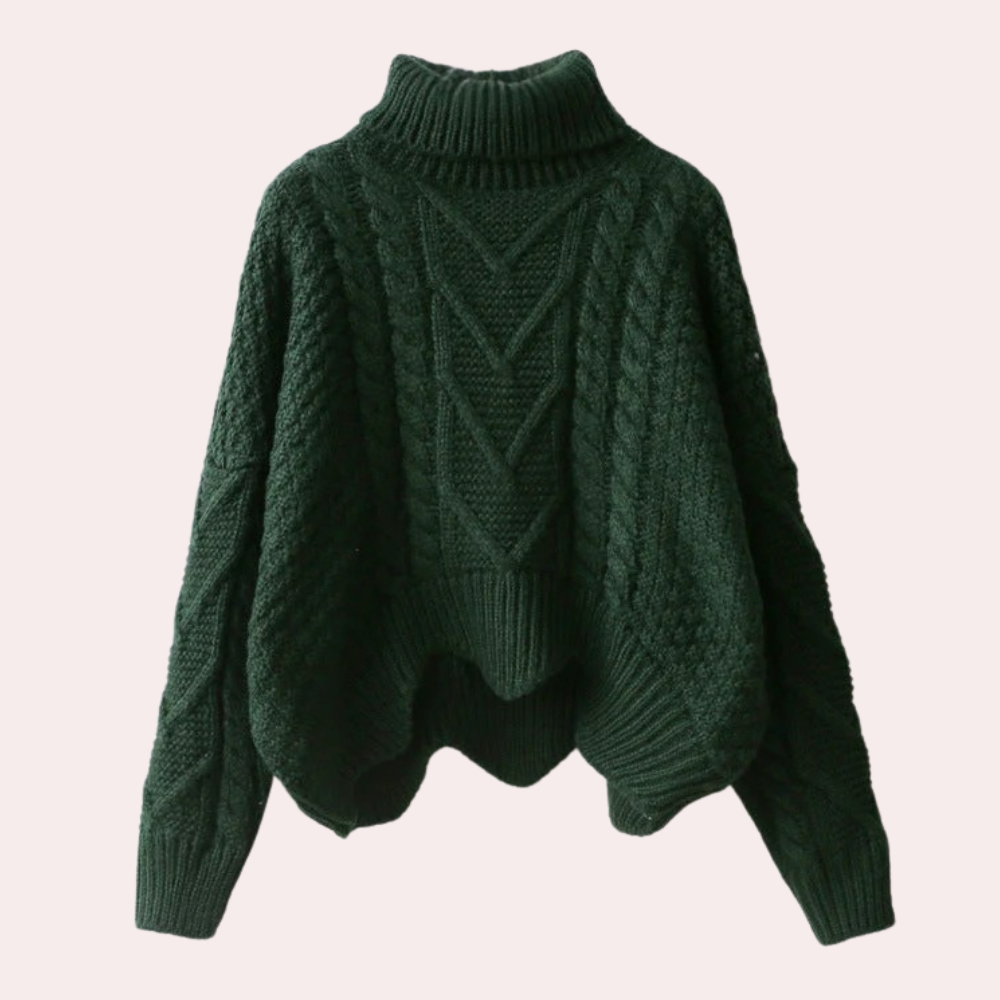 Marta I Damen Rollkragenpullover Slim Fit Casual Winter