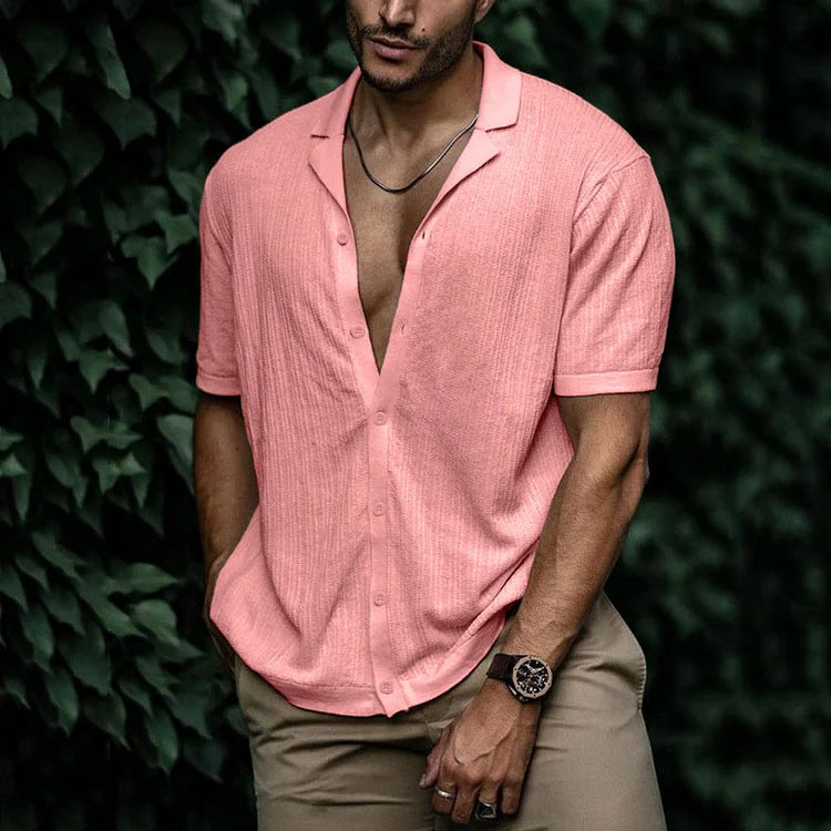 Hemd Kurzarm Herren – Kurzarmhemd Sommer Casual Regular Fit | Herren Hemden Kurzarm, Leicht & Atmungsaktiv