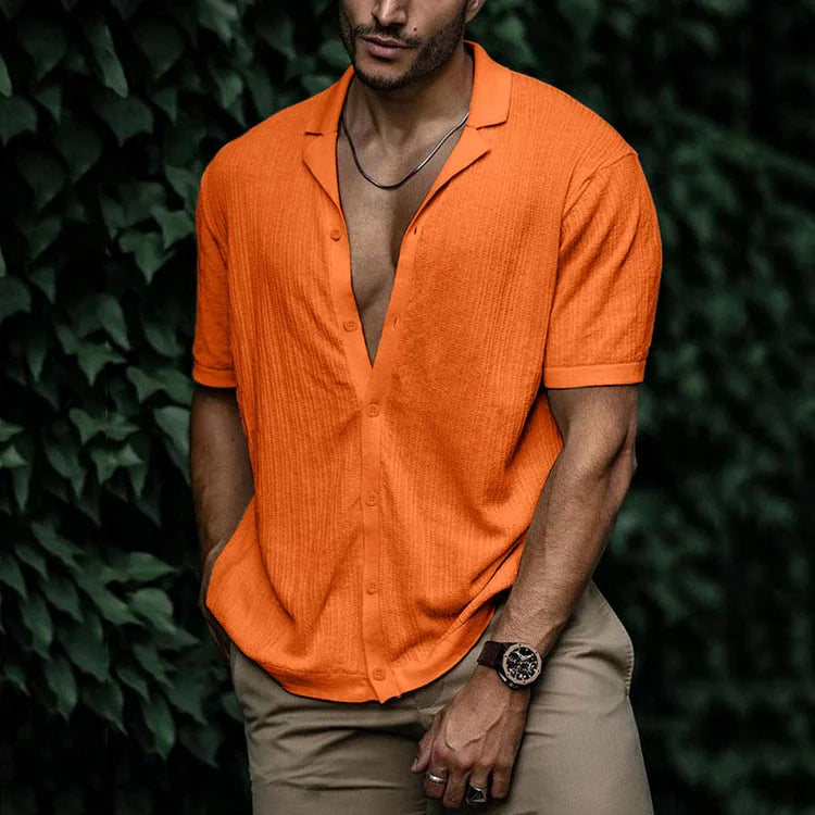 Hemd Kurzarm Herren – Kurzarmhemd Sommer Casual Regular Fit | Herren Hemden Kurzarm, Leicht & Atmungsaktiv