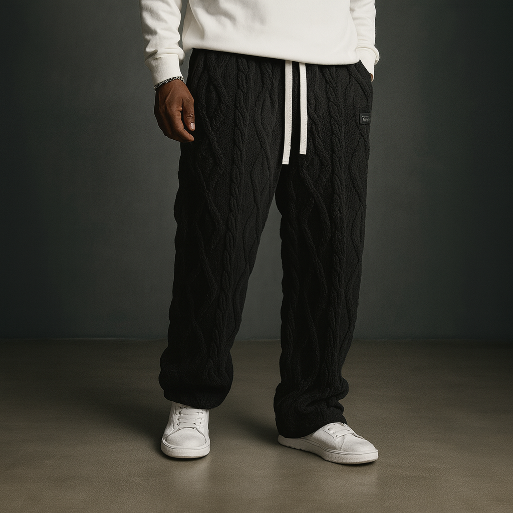 Damen Sweatpants Relaxed Fit Freizeit Wolkenmuster