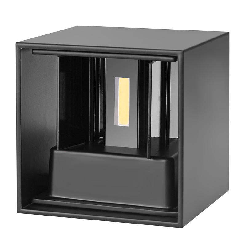 Verstellbare LED-Außenwandlampe Quadrat Modern Garten