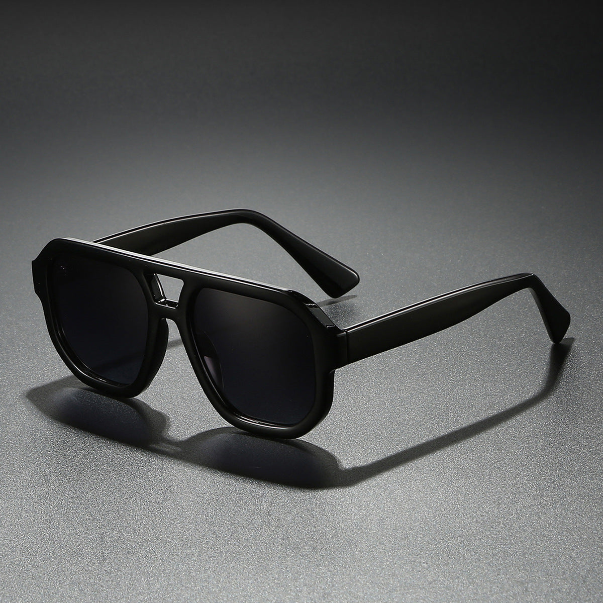 Herren Sonnenbrille Eckig Doppelsteg Freizeit