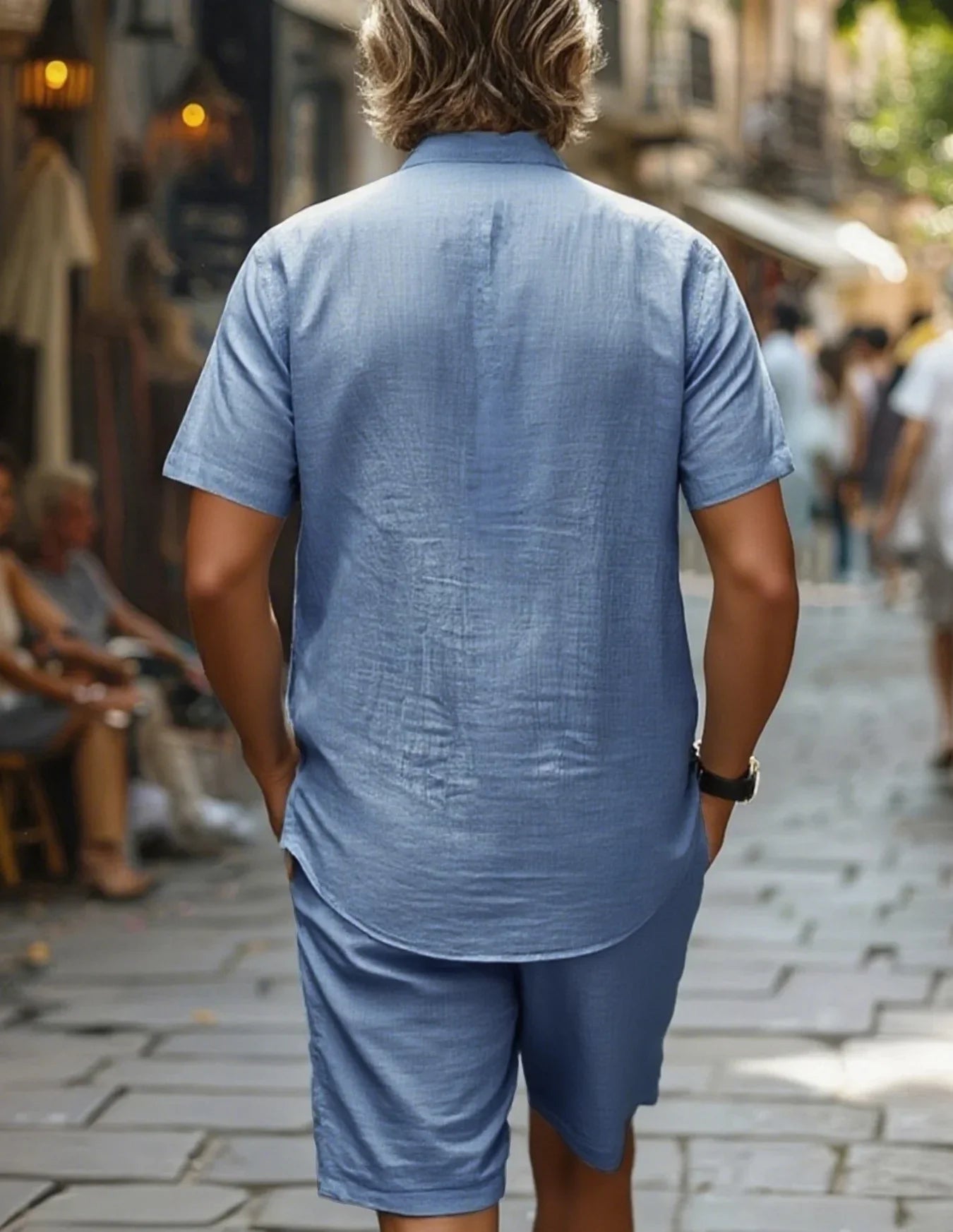 Will | Kurzarmhemd und Shorts Herren Regular Fit Freizeit Sommer