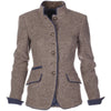 Damen Slim Fit Blazer Elegant Kragenlos Business Freizeit