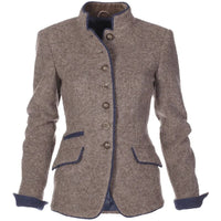 Damen Slim Fit Blazer Elegant Kragenlos Business Freizeit