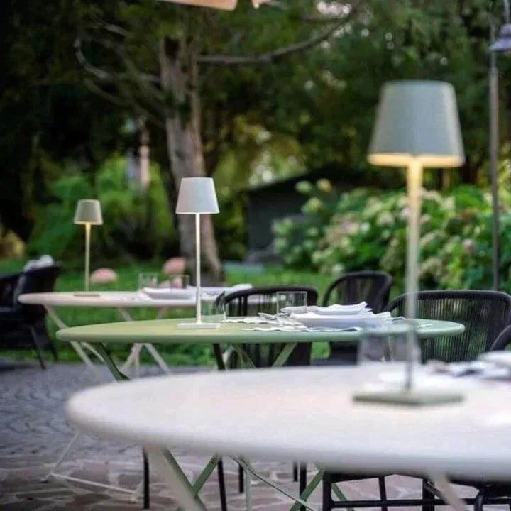 Wiederaufladbare Touch-Lampe Modernes Design für Wohn- und Außenbereich