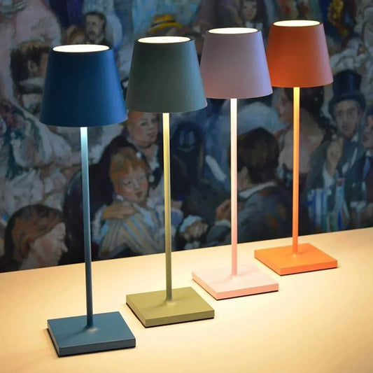 Wiederaufladbare Touch-Lampe Modernes Design für Wohn- und Außenbereich