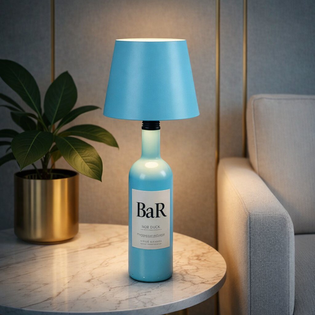 Flaschenlicht | Flasche als Tischlampe | Akku Tischleuchte | Flaschenverschluss | LumiFlasche