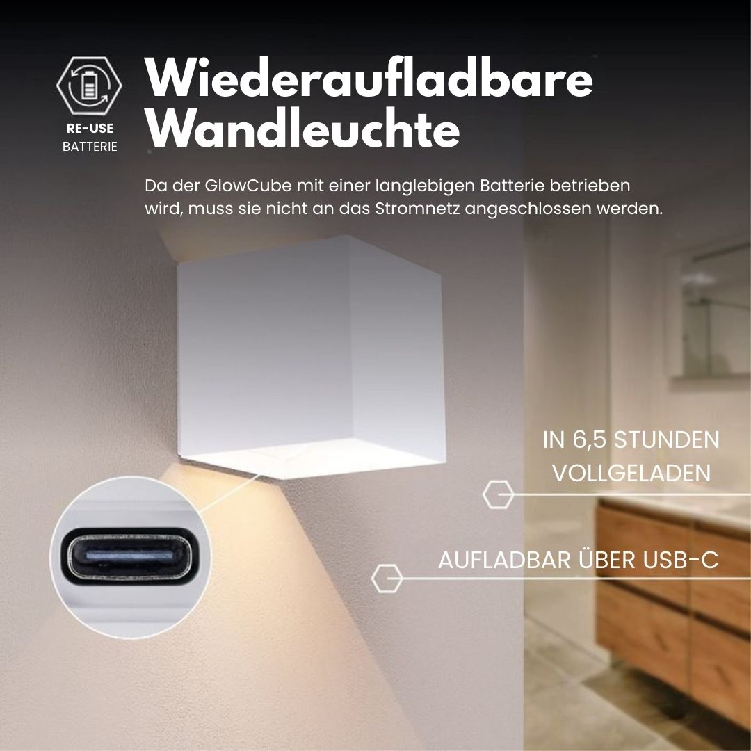 Kabellose LED Wandleuchte Minimalistisch für Innen und Außenbereich
