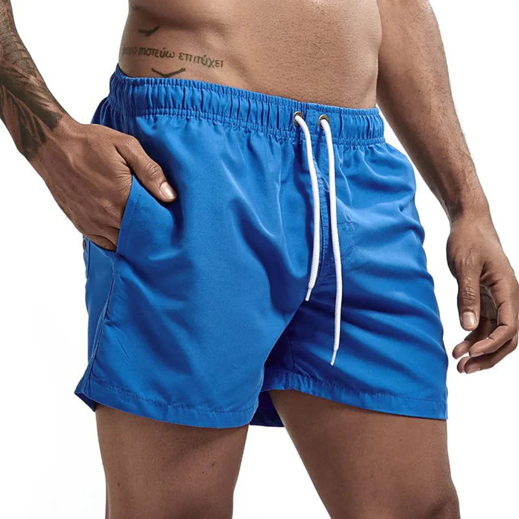 Schnelltrocknende Badeshorts Herren Regular Fit Freizeit