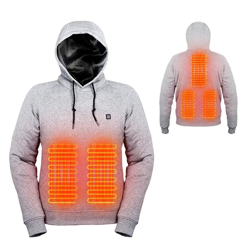 Hoodie Herren & Damen Beheizbar I Thermo Outdoor Freizeit