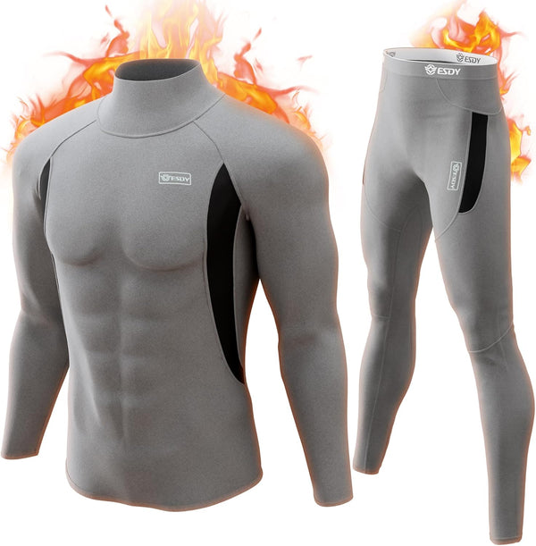 Thermounterwäsche Set Herren Slim Fit Winter Freizeit