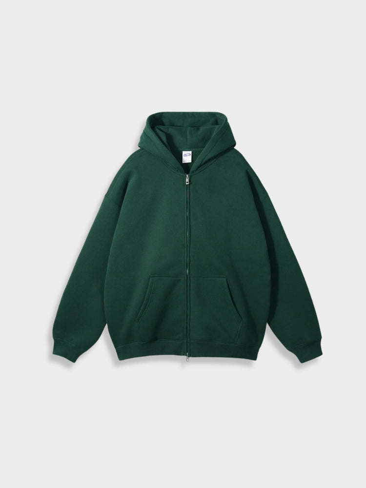Ava I Damen Herren Unisex Oversized Cardigan mit Reißverschluss Casual Freizeit