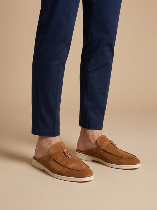 Herren Wildleder Mules Regular Fit Freizeit Sommer