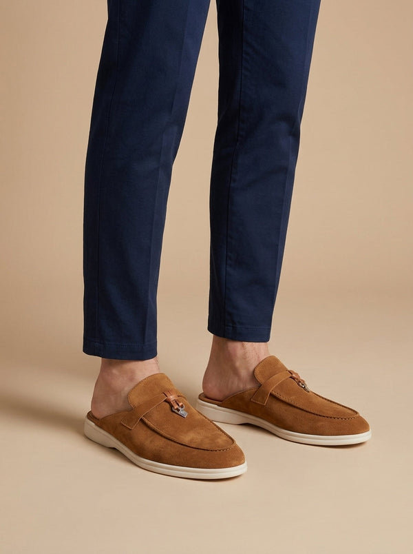 Herren Wildleder Mules Regular Fit Freizeit Sommer