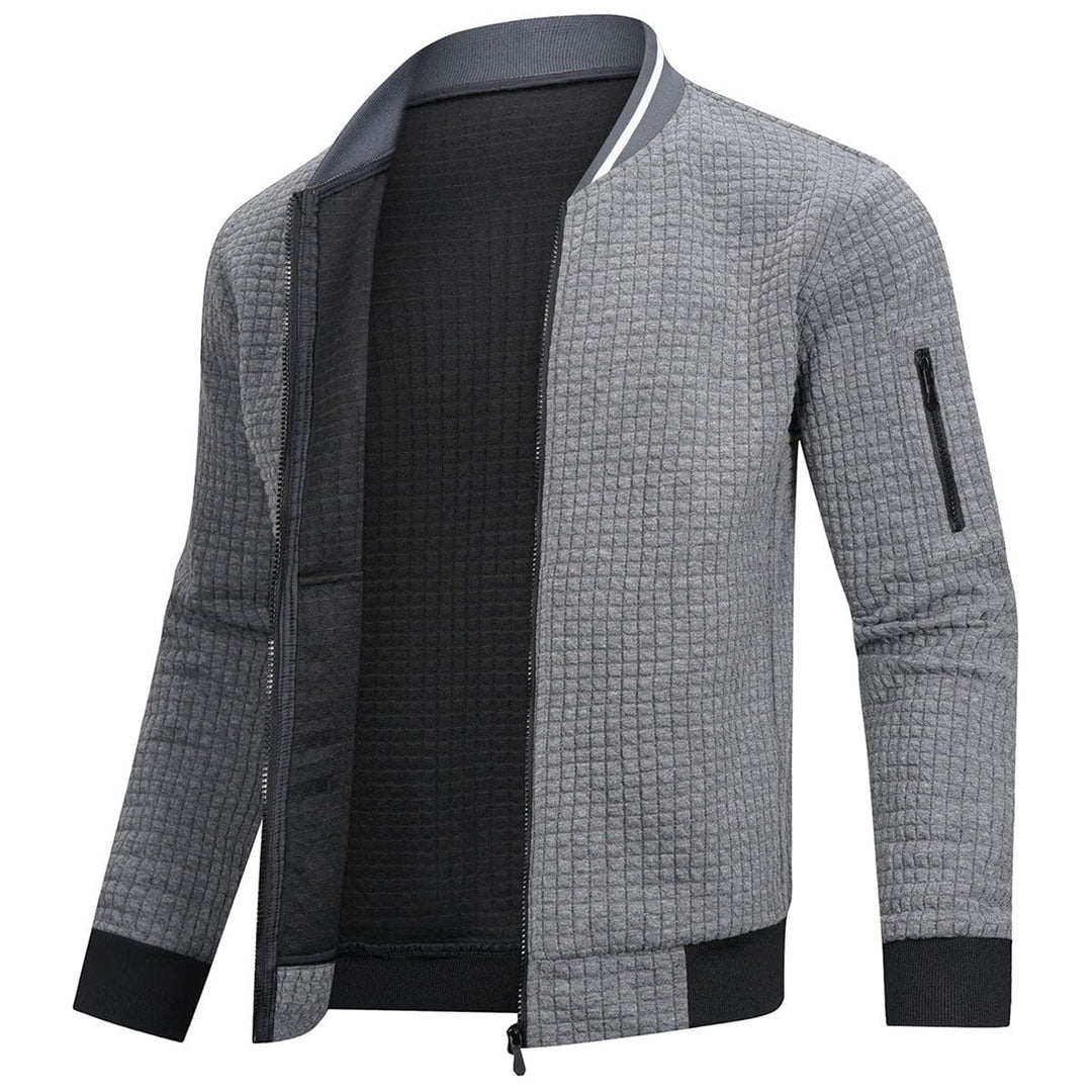 Herren Steppjacke Regular Fit Freizeit mit Stehkragen und Ärmeltasche