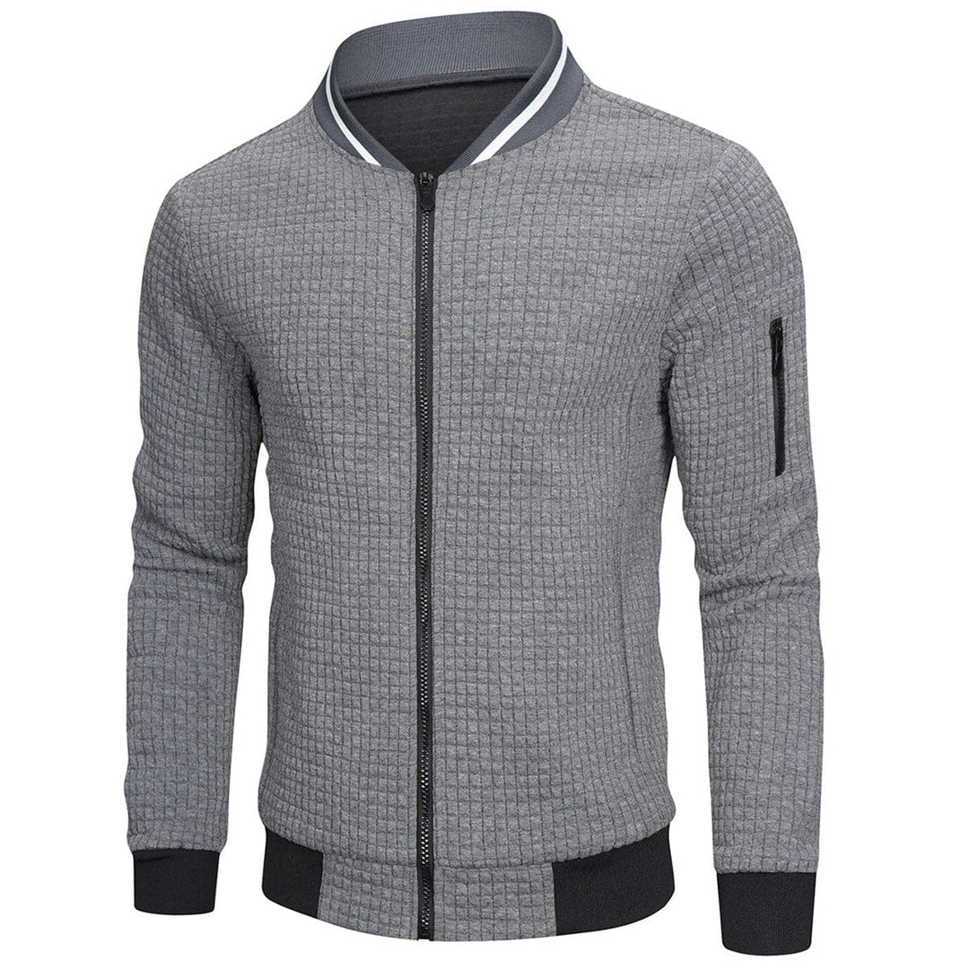 Herren Steppjacke Regular Fit Freizeit mit Stehkragen und Ärmeltasche