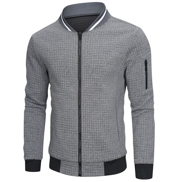 Herren Steppjacke Regular Fit Freizeit mit Stehkragen und Ärmeltasche