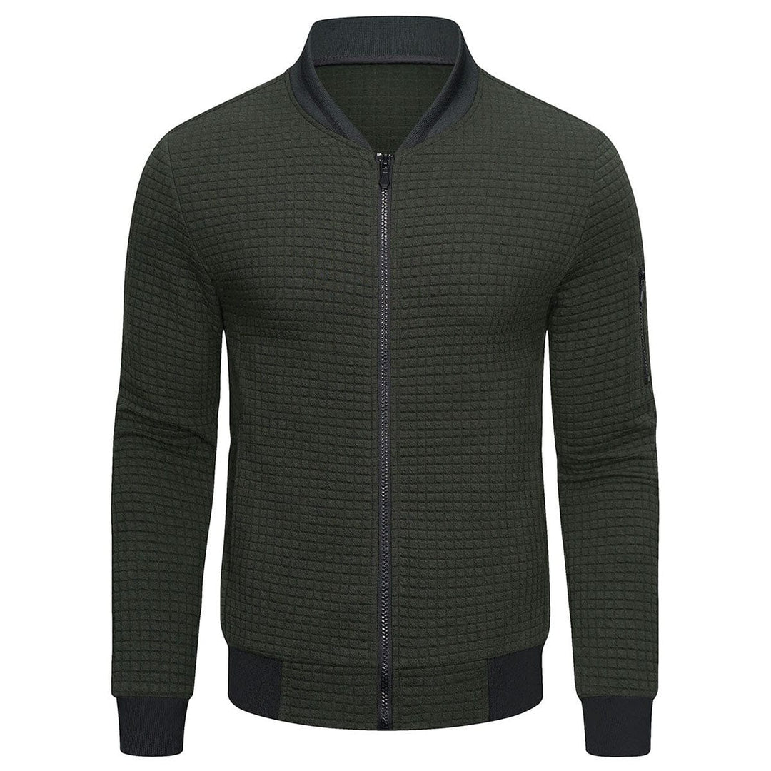 Herren Steppjacke Regular Fit Freizeit mit Stehkragen und Ärmeltasche